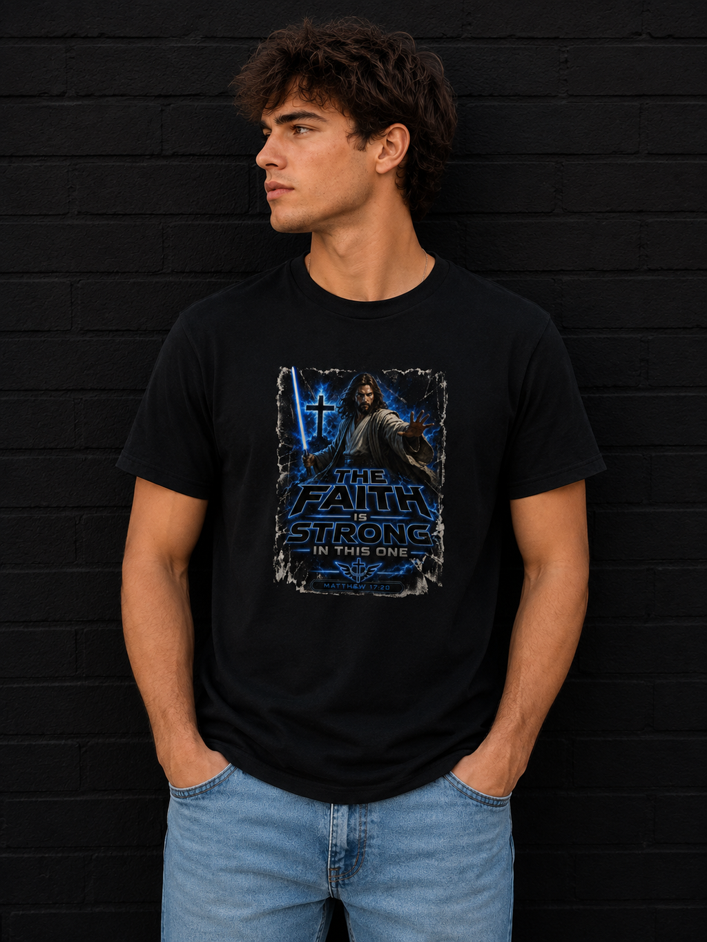 The Faith Is Strong In This One — Tee (Matthew 17:20)
