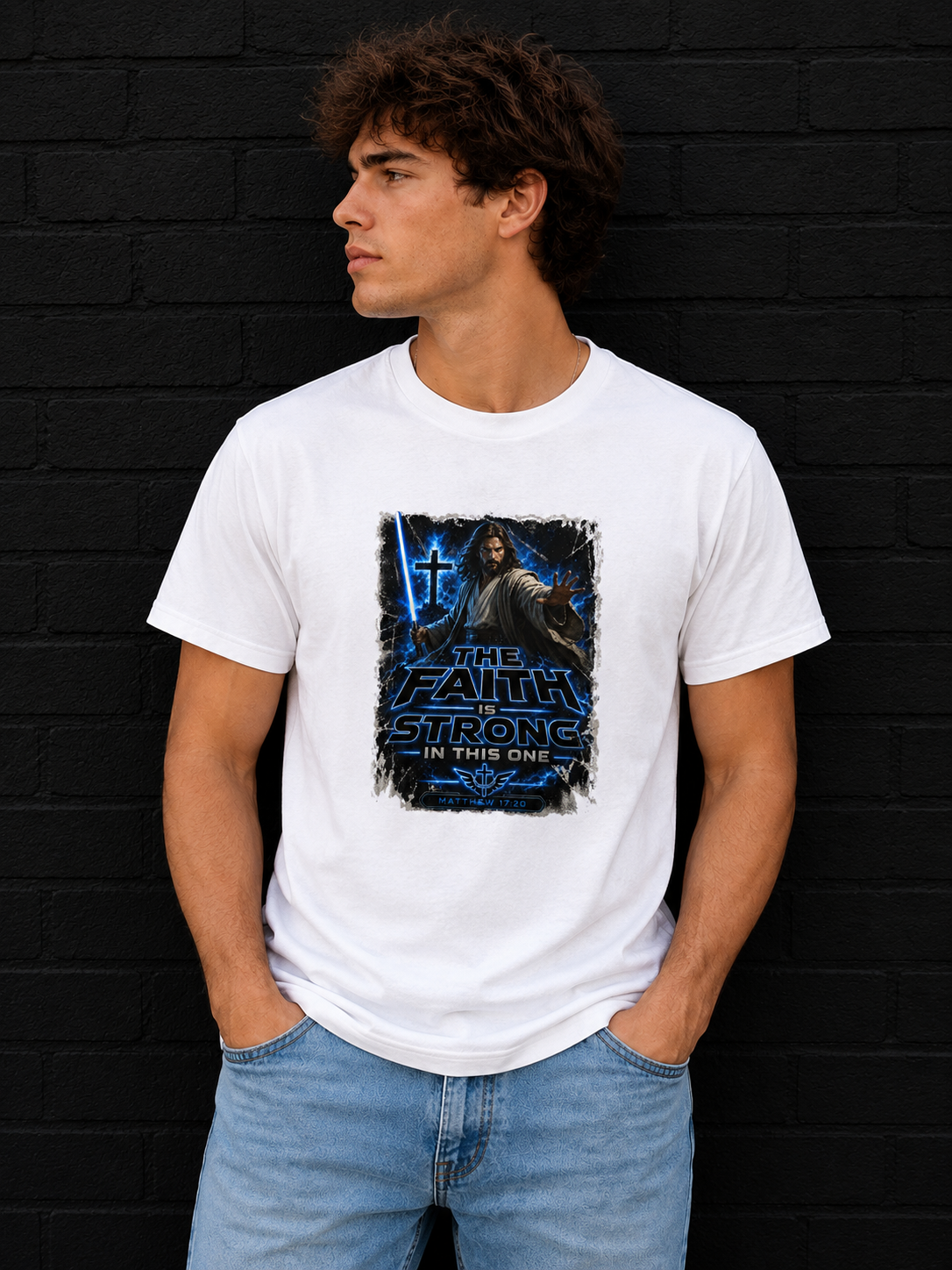 The Faith Is Strong In This One — Tee (Matthew 17:20)