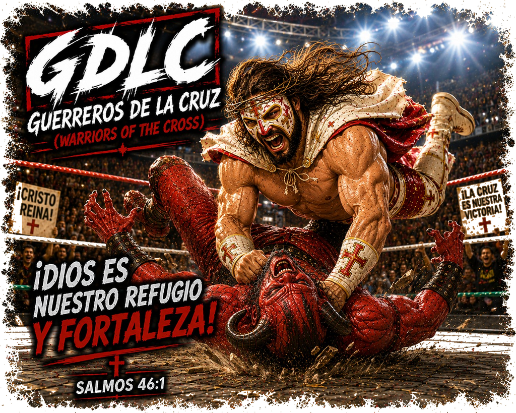 Dios Es Nuestro Refugio y Fortaleza GDLC Guerreros De La Cruz Tee - Salmos 46:1