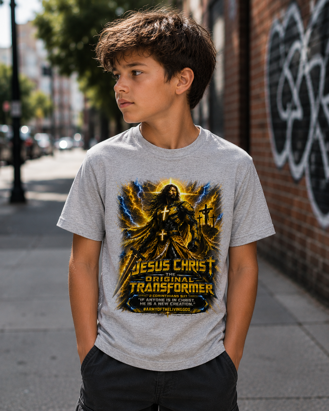 Jesus Christ: The Original Transformer (Youth) (Yellow)