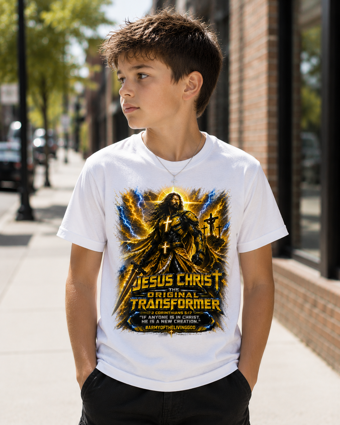 Jesus Christ: The Original Transformer (Youth) (Yellow)