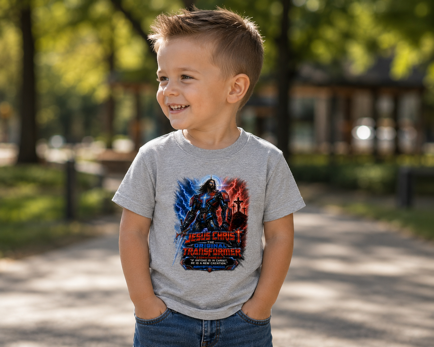 Jesus Christ: The Original Transformer (Blue/Red) Youth
