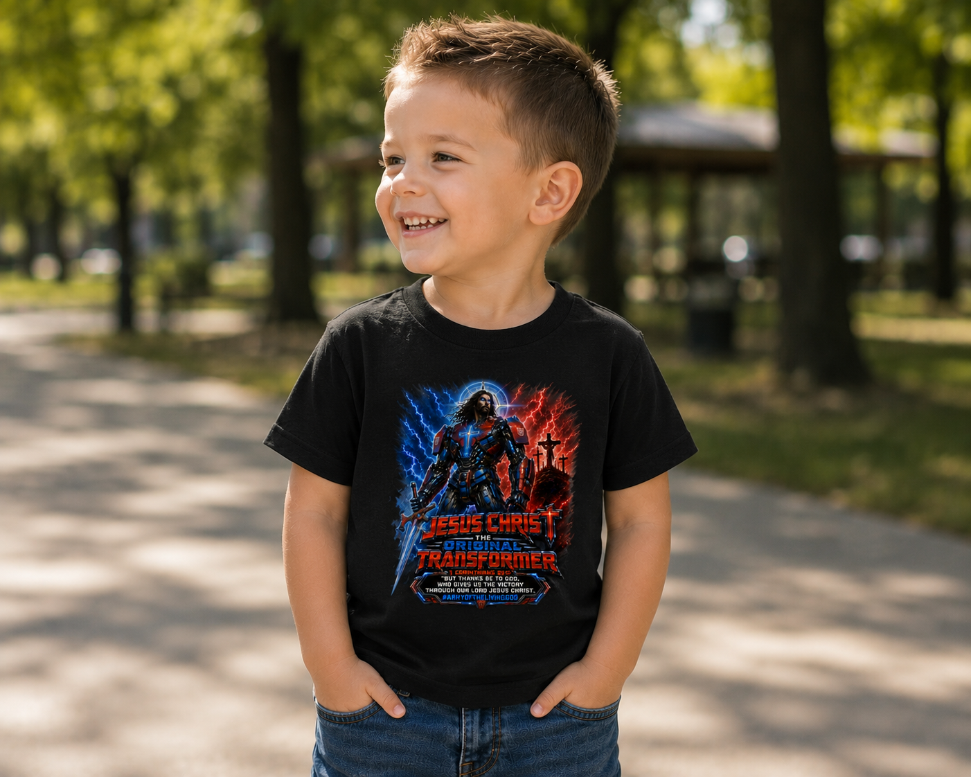 Jesus Christ: The Original Transformer (Blue/Red) Youth