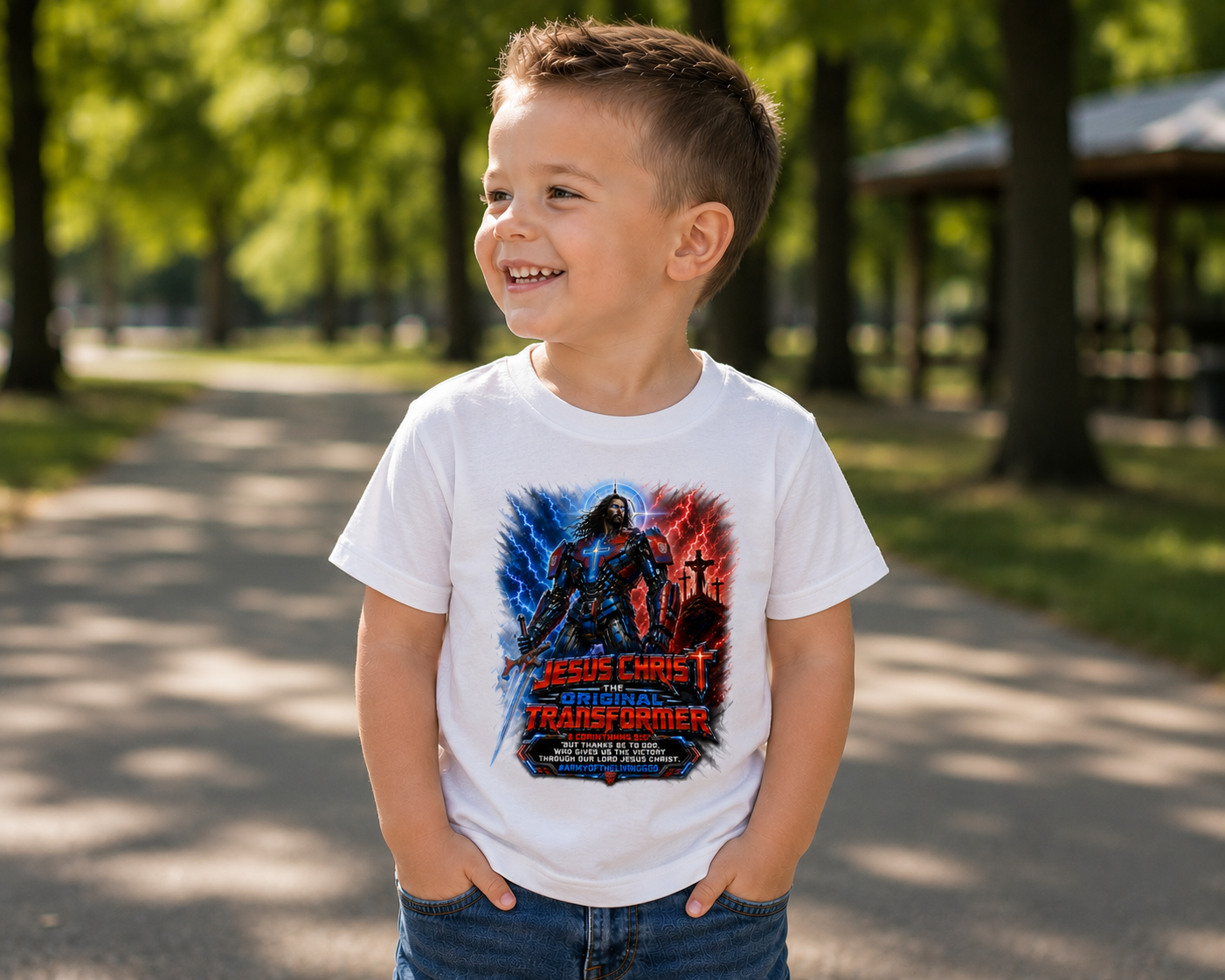Jesus Christ: The Original Transformer (Blue/Red) Youth