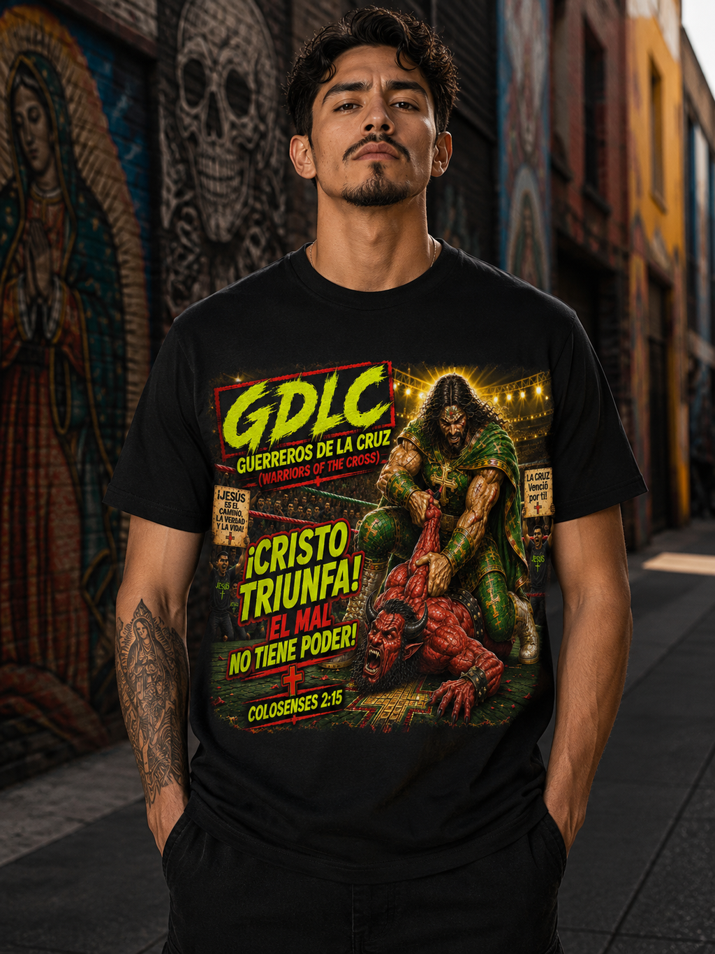¡Cristo Triunfa! El Mal No Tiene Poder — GDLC Tee
