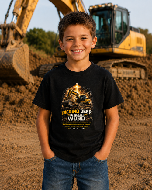 Digging Deep in God's Word — Boys Tee (2 Timothy 2:15)