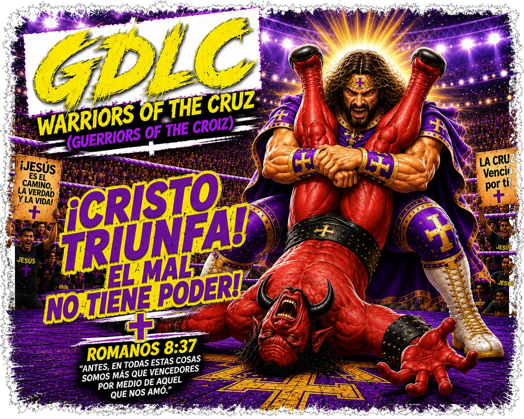 Mas Que Vencedores More Than Conquerors GDLC Guerreros De La Cruz Tee - Romanos 8:37
