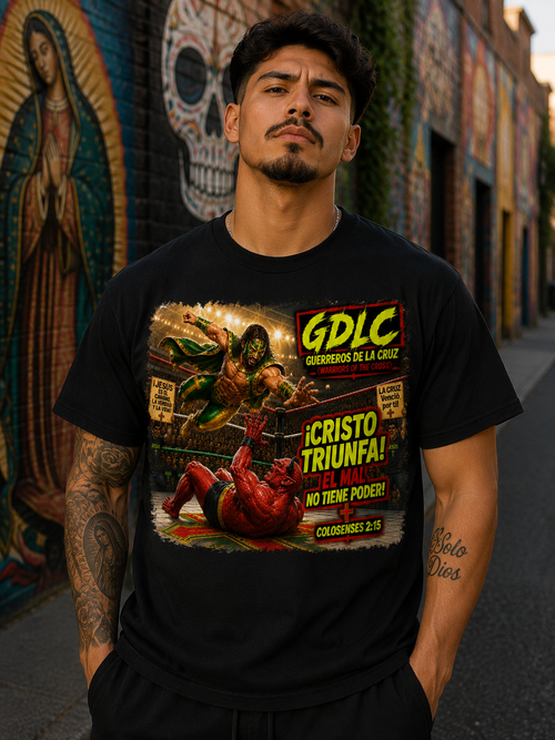 El Luchador de la Fe — GDLC Tee (Colosenses 2:15)