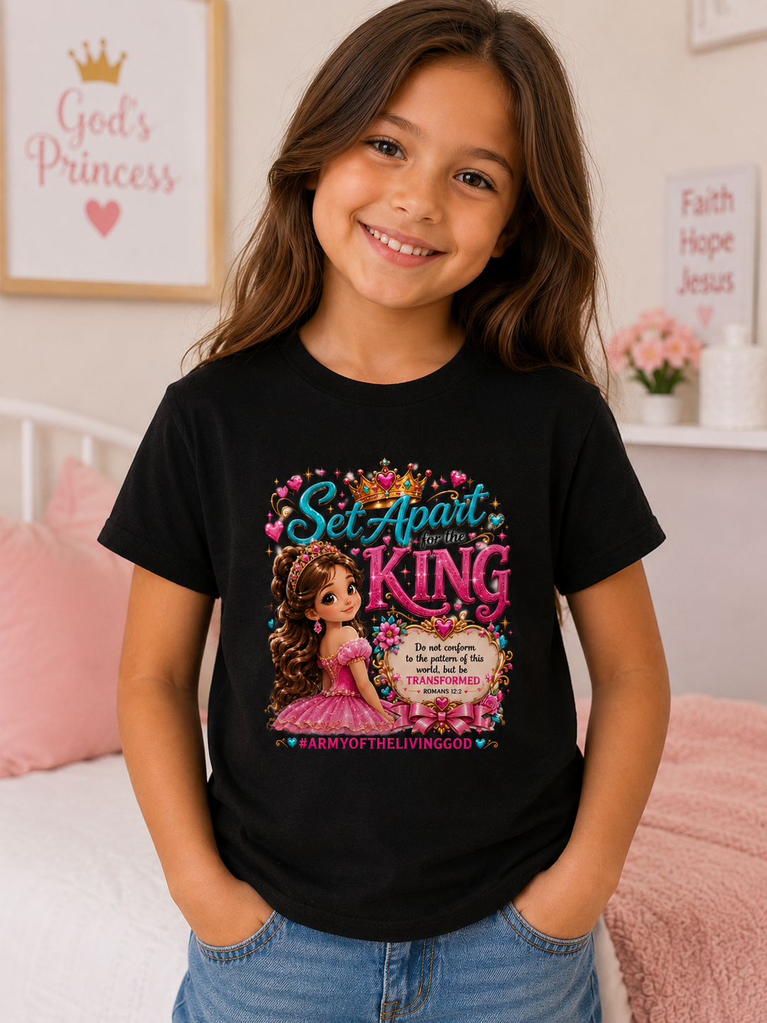 Set Apart for the King — Girls Tee