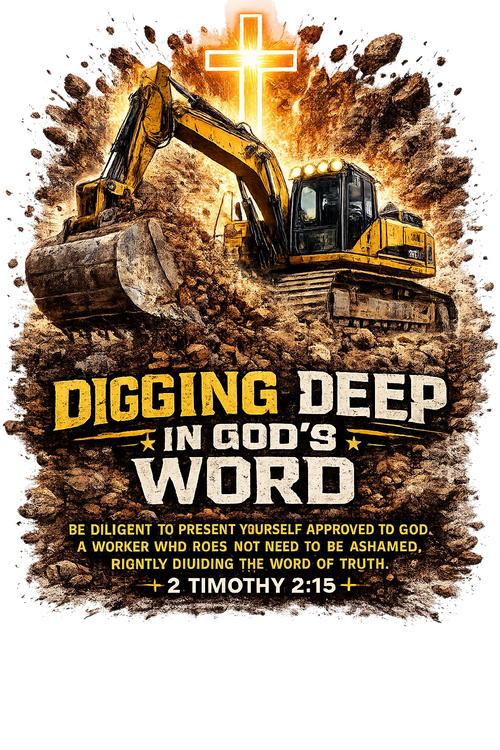 Digging Deep in Gods Word Boys Tee 2 Timothy 2:15 Army of the Living God