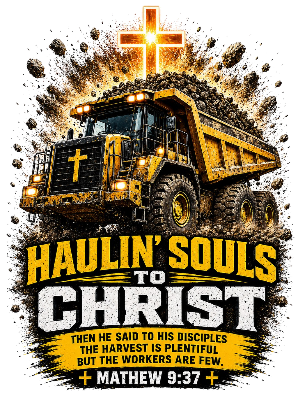 Haulin Souls to Christ Boys Tee Matthew 9:37 Army of the Living God