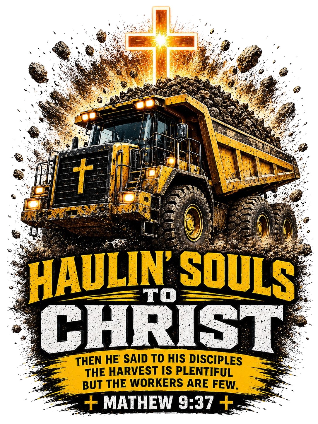 Haulin Souls to Christ Boys Tee Matthew 9:37 Army of the Living God