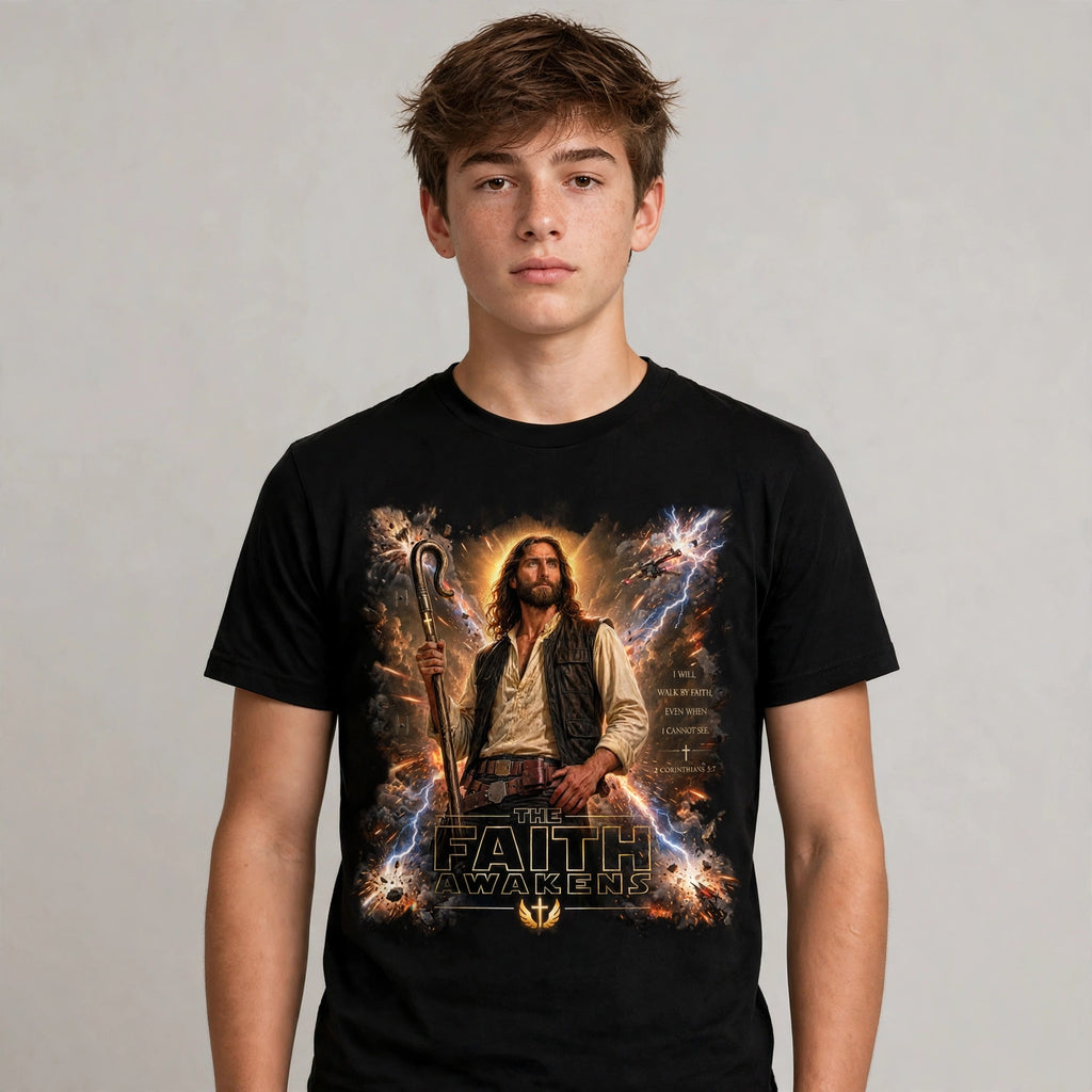 The Faith Awakens Tee (2 Corinthians 5:7)
